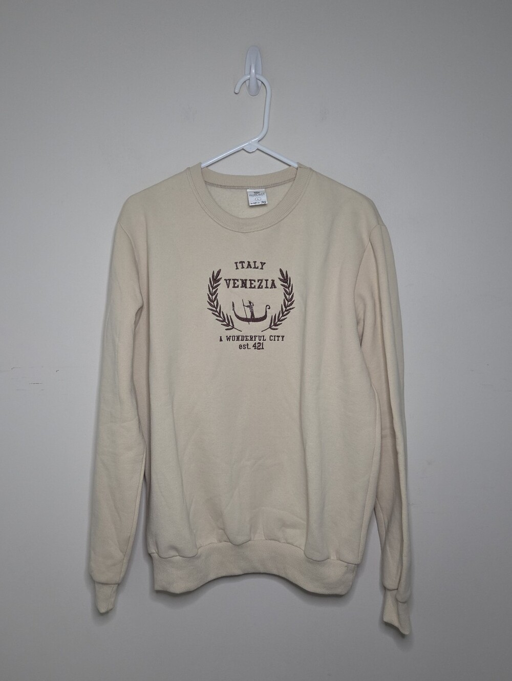 Women's Sublima Italy Crew Neck Sweatshirt Size Large